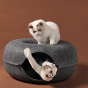 Cozy Donut Cat Bed