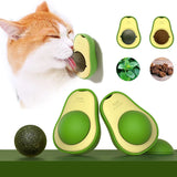 Avocado Cat Licking Toy