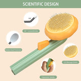 Pet Grooming Brush - Pumpkin